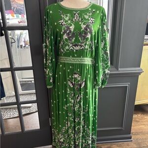 Floral Green Dress